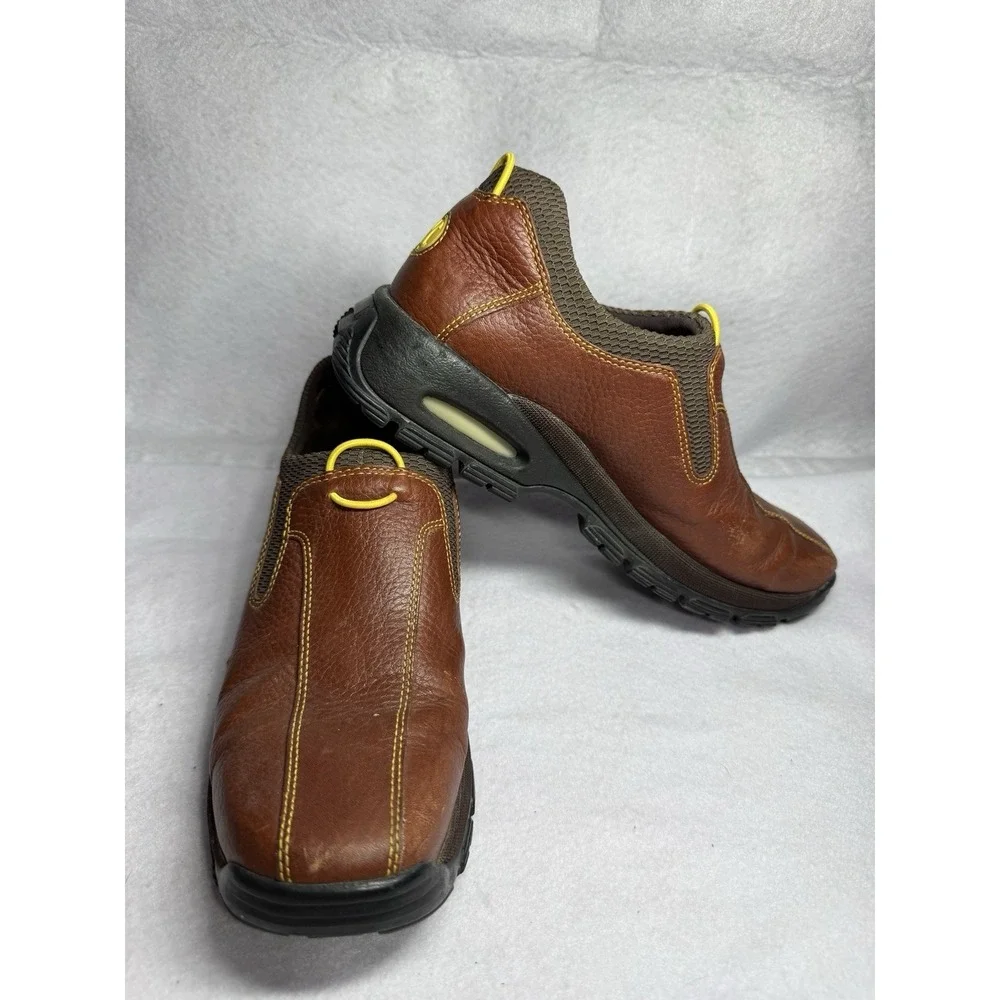Cole HaanxNike Air Waterproof Men's 8.5B Brown Leather Slip On Casual Comfort